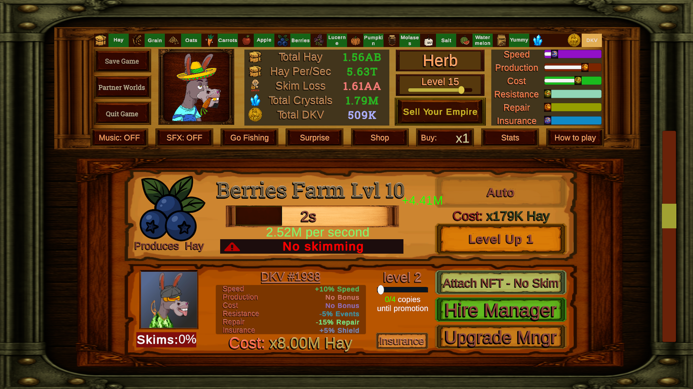 Main Game Screen